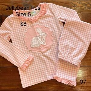 Jelly Beans Pink Bunny Pajama Set